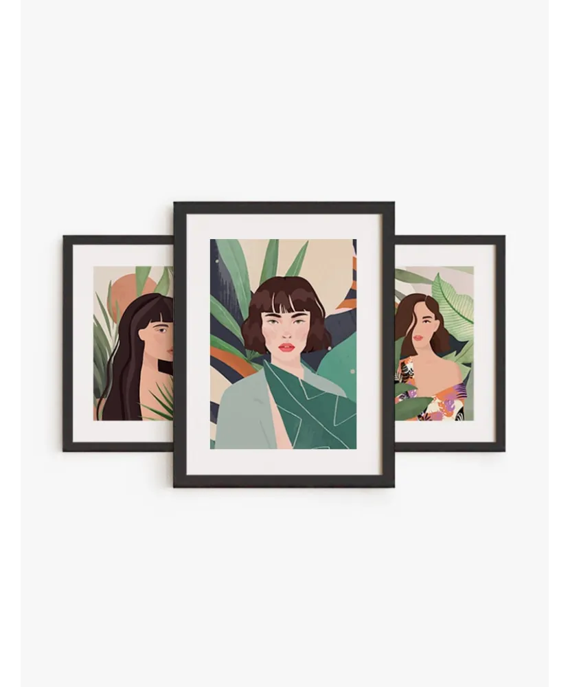 Set Cuadro Chicas in the Jungle | Be Minimal
