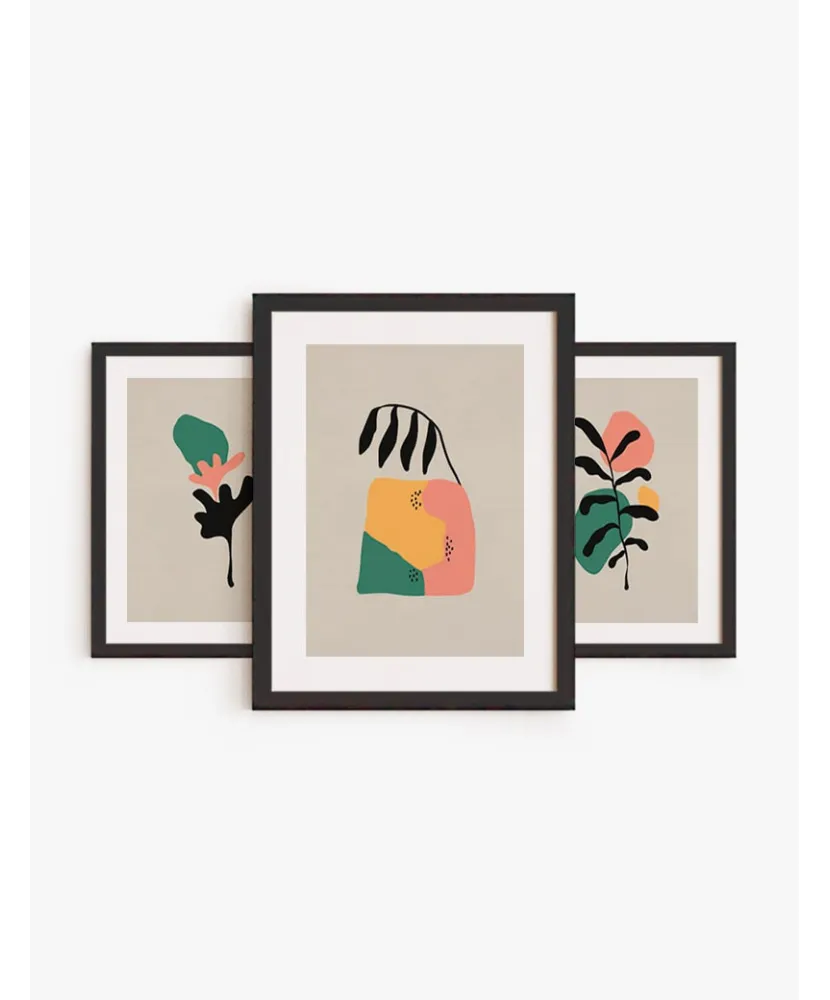 Set Cuadro Botánica abstracta | Be Minimal
