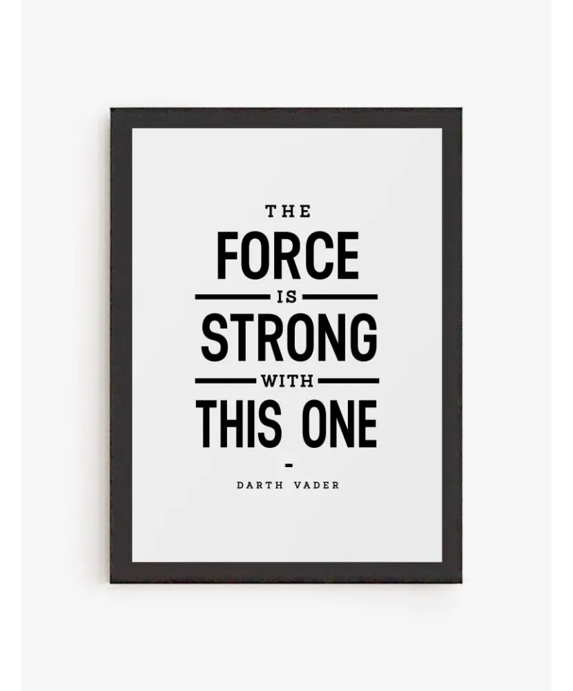 Cuadro The force is strong with this one | Be Minimal