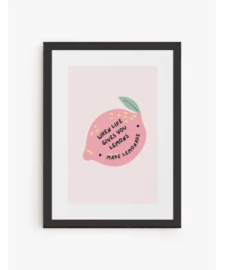Cuadro cuando la vida te da limones | Be Minimal