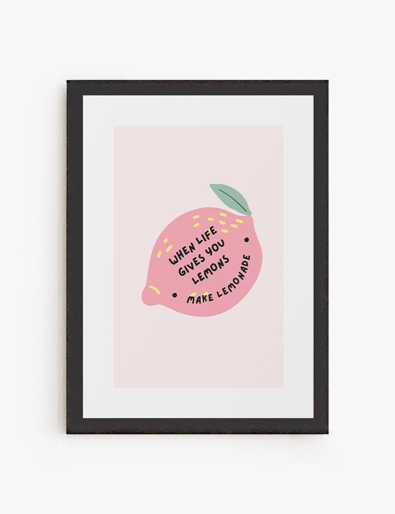 Lámina impresa | Cuando la vida te da limones