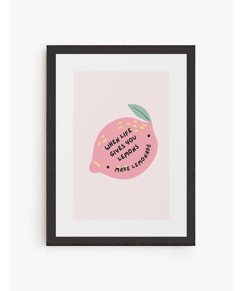 Cuadro cuando la vida te da limones | Be Minimal