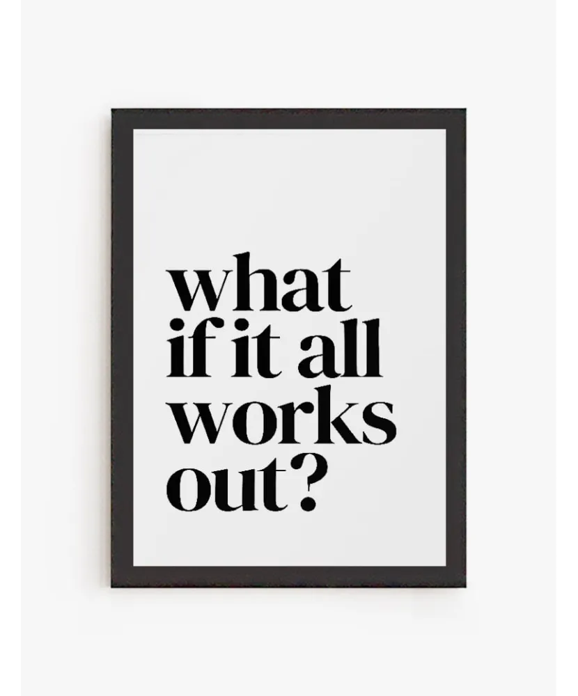 Cuadro What if all works out? | Be Minimal