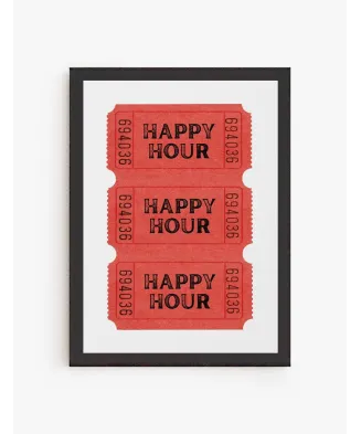 Cuadro Ticket Happy Hour | Be Minimal