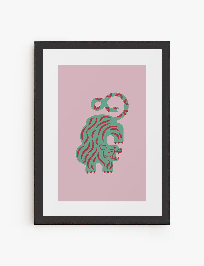 Lámina impresa | Cuadro Pink Tiger