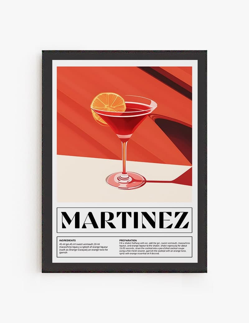 Lámina impresa | Cuadro Cocktail Martinez