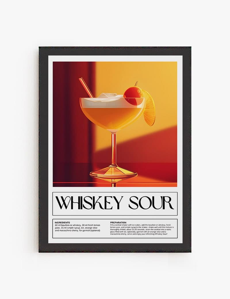 Lámina impresa | Cuadro Cocktail Whiskey Sour