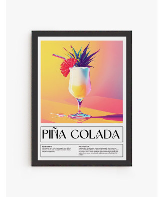 Lámina impresa | Cuadro Cocktail Piña Colada
