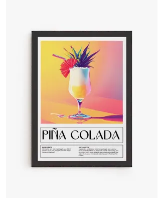 Cuadro Cóctel Piña Colada | Be Minimal
