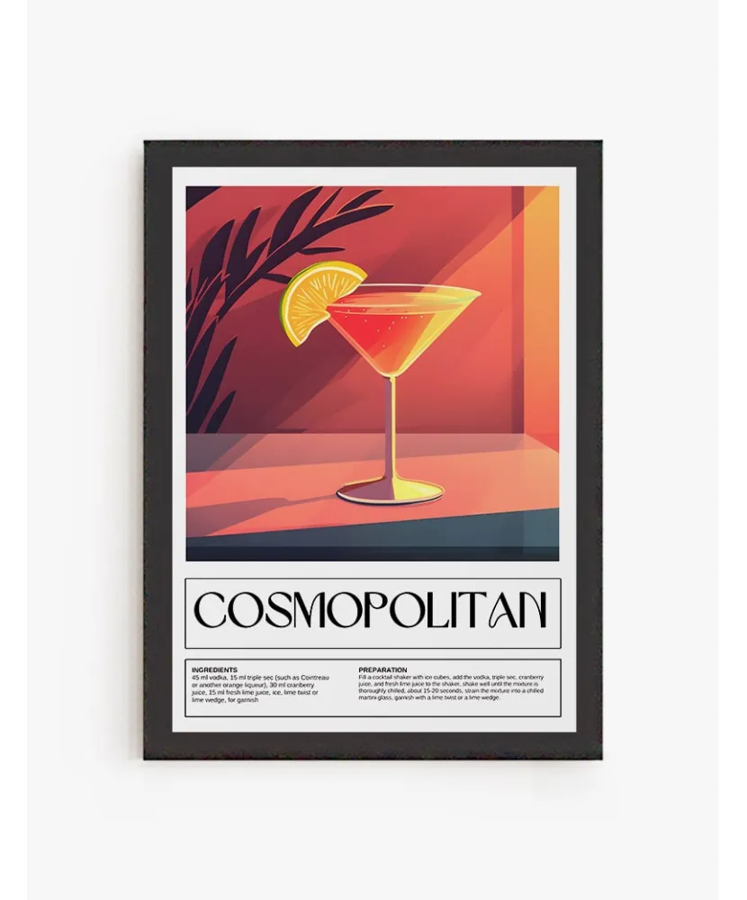 Cuadro Cóctel Cosmopolitan | Be Minimal