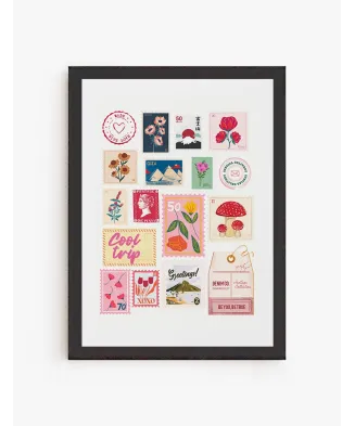 Cuadro Postales Ilustradas | Be Minimal