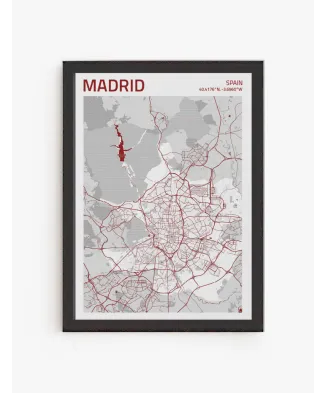 Cuadro Mapa Madrid | Be Minimal