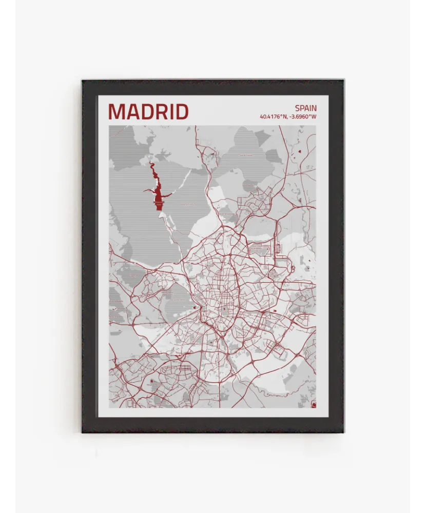 Cuadro Mapa Madrid | Be Minimal