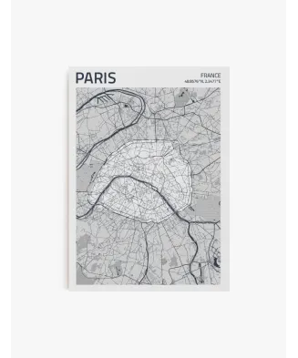 Cuadro Mapa Paris| Be Minimal