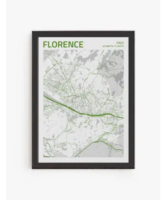 Cuadro Mapa Florence | Be Minimal