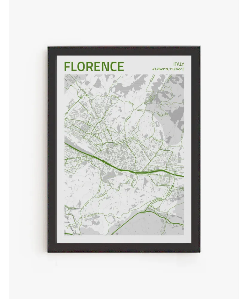 Cuadro Mapa Florence | Be Minimal