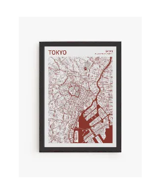 Cuadro Mapa Tokyo | Be Minimal