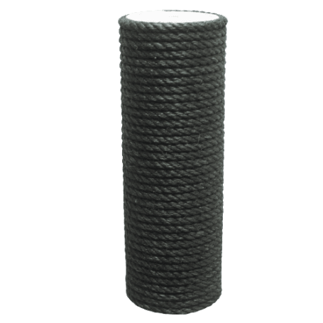 Colonne en sisal Ø 14 cm NOIR