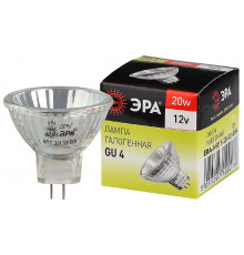Лампочка тип галогенновая Эра GU4 20W 3000K GU4-MR11-20W-12V-30CL C0027361