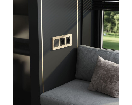 Дополнительное фото Рамка на 3 поста Werkel AluMax 4690389204081 W0033511 a066335: Купить в Интернет магазин освещения GCSVET.RU