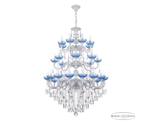 Основное фото Люстра подвесная Bohemia Ivele Crystal AL78101/16+8+8/300/3d B WMN P Aquamarine/M-1F: Купить в Интернет магазин освещения GCSVET.RU