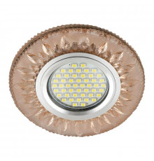 Светильник встраиваемый Fametto Luciole DLS-L141 Gu5.3 Glassy/Light Tea