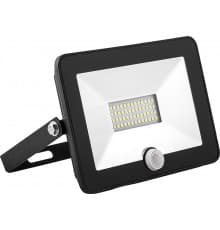 Прожектор Feron SFL80-50 с встроенным датчиком, черный в компактном корпусе 29524