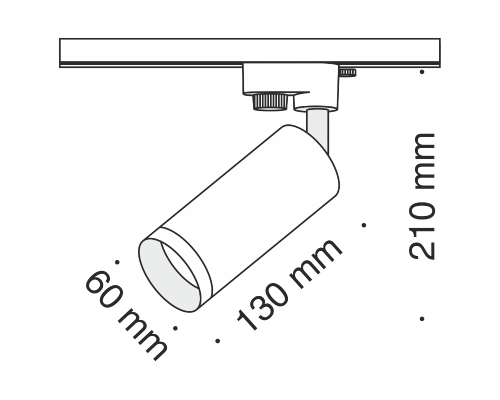 Дополнительное фото Светильник трековый Maytoni Focus TR004-1-GU10-MG: Купить в Интернет магазин освещения GCSVET.RU