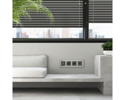 Дополнительное фото Рамка на 4 поста Werkel AluMax 4690389204098 W0043506 a066328: Купить в Интернет магазин освещения GCSVET.RU