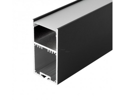 Основное фото Профиль Arlight SL-LINE-3667-2500 BLACK+OPAL 027987: Купить в Интернет магазин освещения GCSVET.RU