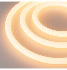 Лента светодиодная герметичная Arlight MOONLIGHT-TOP-A336-D18mm 24V Warm2300 360deg 14.4 W/m, IP65, 2835, 5m, wire x1 038761