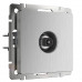 Основное фото ТВ-розетка оконечная Werkel cеребряный рифленый W1183009 4690389159909: Купить в Интернет магазин освещения GCSVET.RU