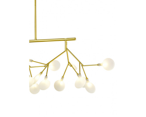 Дополнительное фото Люстра потолочная Natali Kovaltseva GRACE 75128/12C GOLD SATIN: Купить в Интернет магазин освещения GCSVET.RU