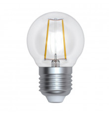 Филаментная лампа светодиодная (UL-00005174) Uniel E27 9W 3000K прозрачная LED-G45-9W/3000K/E27/CL PLS02WH