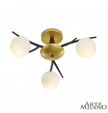 Люстра потолочная Arte Milano 273408/3 BK/GD