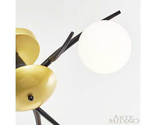 Дополнительное фото Люстра потолочная Arte Milano 273408/3 BK/GD: Купить в Интернет магазин освещения GCSVET.RU