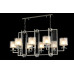 Дополнительное фото Люстра подвесная Crystal Lux Nicolas NICOLAS SP8 L1000 NICKEL/WHITE: Купить в Интернет магазин освещения GCSVET.RU