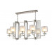 Дополнительное фото Люстра подвесная Crystal Lux Nicolas NICOLAS SP8 L1000 NICKEL/WHITE: Купить в Интернет магазин освещения GCSVET.RU