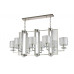 Основное фото Люстра подвесная Crystal Lux Nicolas NICOLAS SP8 L1000 NICKEL/WHITE: Купить в Интернет магазин освещения GCSVET.RU