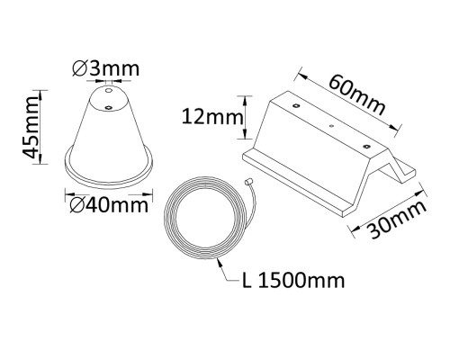 Дополнительное фото Подвесной комплект для шинопровода Crystal Lux CLT 0.210 CLT 0.210 03 WH: Купить в Интернет магазин освещения GCSVET.RU