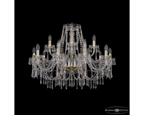 Основное фото Люстра подвесная Bohemia Ivele Crystal 1403/10+5/300 G: Купить в Интернет магазин освещения GCSVET.RU