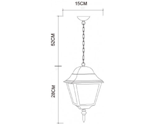 Дополнительное фото Подвес уличный Arte Lamp Bremen A1015SO-1BK: Купить в Интернет магазин освещения GCSVET.RU