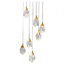 Светильник подвесной Delight Collection Crystal rock MD-020B-7 gold
