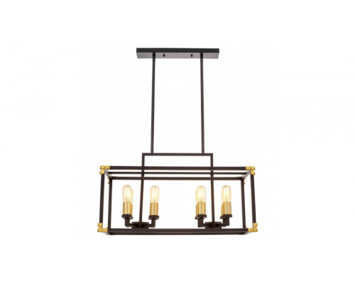 Основное фото Люстра подвесная Lumina Deco Waldorf LDP 1140-8 BK+MD: Купить в Интернет магазин освещения GCSVET.RU