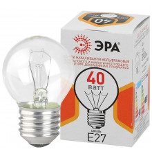 Лампа тип накаливания Эра E27 40W ДШ 40-230-E27-CL Б0039137