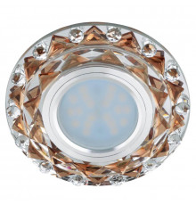 Светильник встраиваемый Fametto Luciole DLS-L130 GU5.3 Chrome/Brown