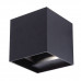 Основное фото Уличный настенный светильник Uniel ULU-S55B-2x3W/3000K+4000K+6000K IP65 BLACK UL-00010853: Купить в Интернет магазин освещения GCSVET.RU