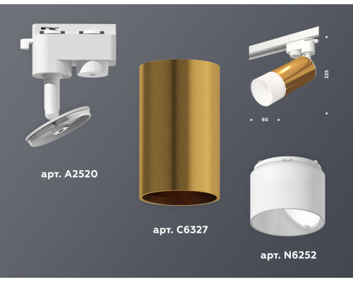 Дополнительное фото Светильник трековый (однофазный) Ambrella Light Track System XT6327003 (A2520, C6327, N6252): Купить в Интернет магазин освещения GCSVET.RU