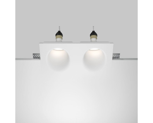 Дополнительное фото Светильник встраиваемый Maytoni Gyps Modern DL002-WW-02-W: Купить в Интернет магазин освещения GCSVET.RU