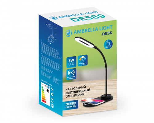 Дополнительное фото Лампа настольная с беспроводной зарядкой Ambrella Light Desk DE589: Купить в Интернет магазин освещения GCSVET.RU